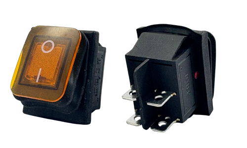 Körüklü Geniş Işıklı Anahtar Sarı 16 Amper