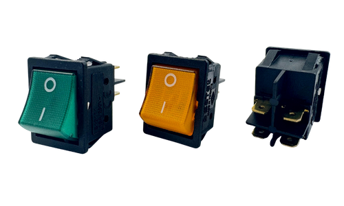 Geniş Işıklı Anahtar 4 Bağlantılı 16 Amper Sarı