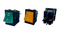 Geniş Işıklı Anahtar 4 Bağlantılı 16 Amper Sarı