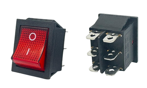 0-1 Geniş Işıklı Anahtar 6 Bağlantılı 16 Amper