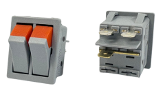 İkili Çift Renk Işıksız Anahtar Gri 16 Amper