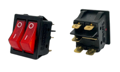 İkili Işıklı Anahtar 5 Soketli 16 Amper