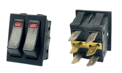 İkili Led Işıklı Anahtar 16 Amper