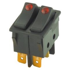 İkili Led Işıklı Anahtar 16A