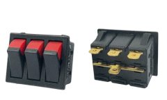 Üçlü Çift Renk Işıksız Anahtar 16 Amper