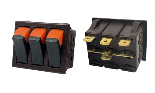 Üçlü Çift Renk Işıksız Anahtar 25 Amper 1.Kalite