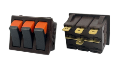 Üçlü Çift Renk Işıksız Anahtar 25 Amper 1.Kalite