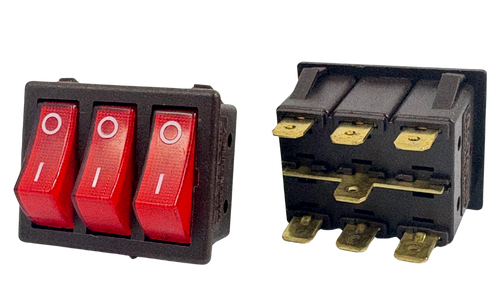 Üçlü Işıklı Anahtar 1.Kalite 25 Amper