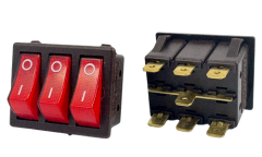 Üçlü Işıklı Anahtar 1.Kalite 25 Amper