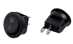 On/Off Yuvarlak Anahtar 2 Soketli Yaylı