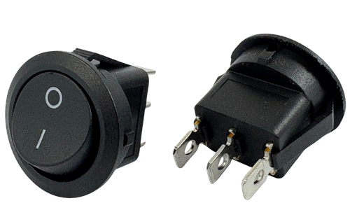 On/Off Yuvarlak Işıksız Anahtar 3 Soketli