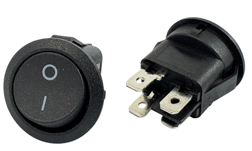 On/Off Yuvarlak Işıksız Anahtar 4 Soketli