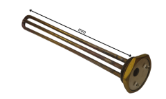 2000W 1-1/4 Termiksiz Düz Bakır Termovat Isıtıcı İtalyan 220 Volt 60cm