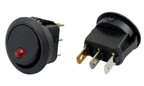 On/Off Led Işıklı Yuvarlak Anahtar