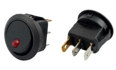 On/Off Led Işıklı Yuvarlak Anahtar