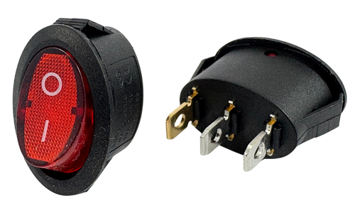 On/Off Oval Işıklı Anahtar