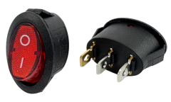 On/Off Oval Işıklı Anahtar