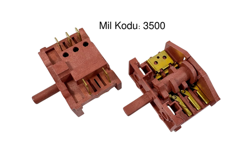 2+3 Çevirmeli Polyemit Anahtar Sürekli Döner