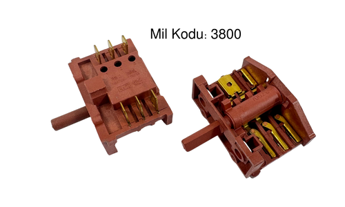 3+3 Çevirmeli Polyemit Anahtar Sürekli Döner