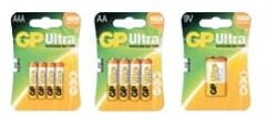 GP 9 Volt Ultra Alkalin Pil