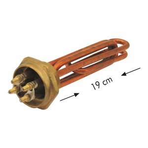 4500W 1.5 inç Bakır Malkan Isıtıcı 220V Çift Elemanlı